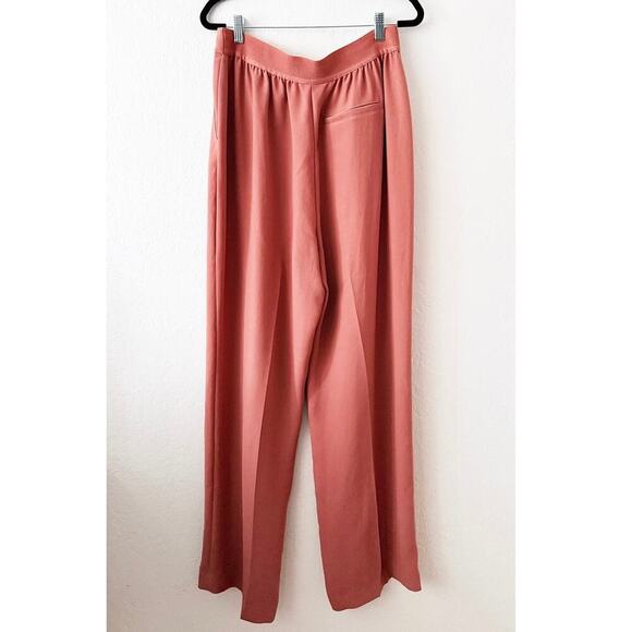 Spanx Women's Carefree Crepe Trousers High Rise Straight Leg Lightweight Orange - Picture 4 of 13